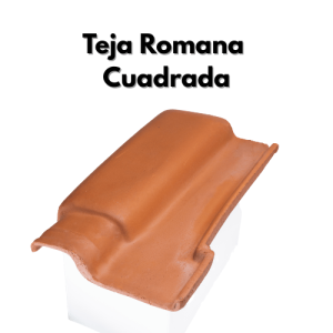 Teja de barro prensada romana cuadrada techo Delatagres