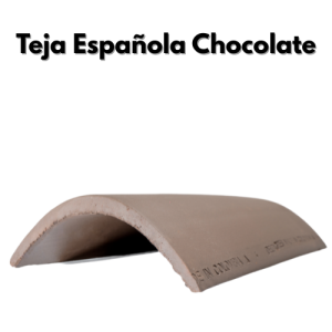 Teja de barro Española Chocolate