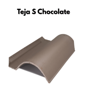 Teja de barro S Chocolate para techo Delatagres colombia